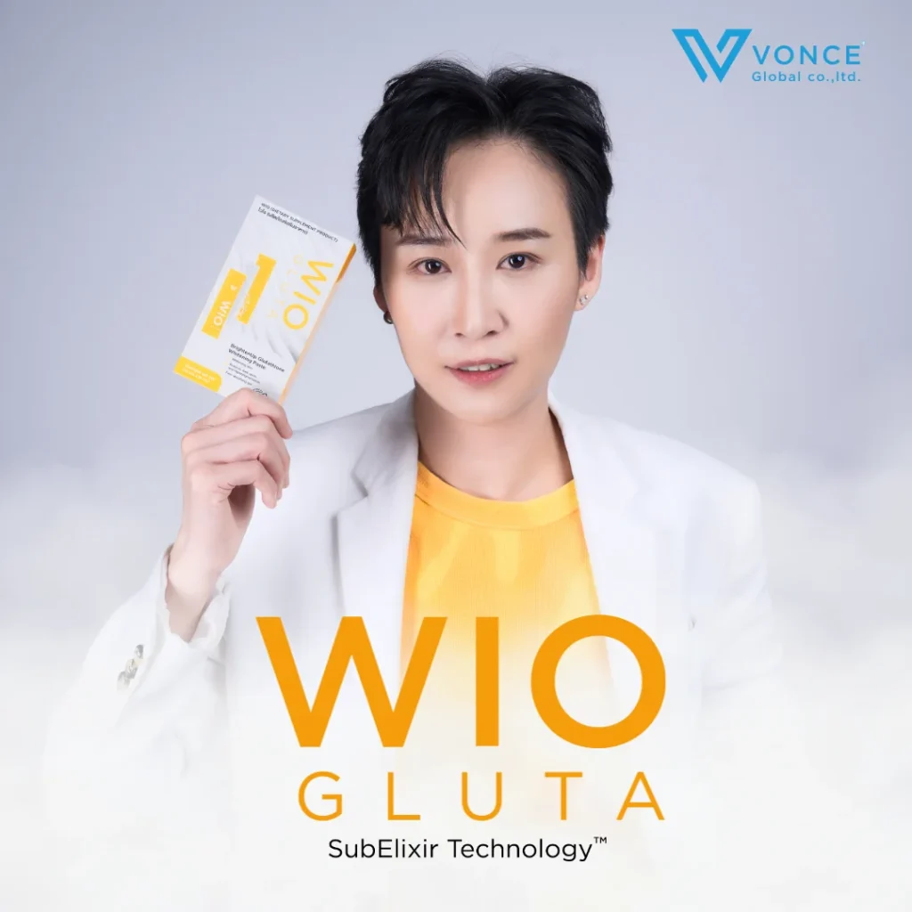 WIO Gluta VONCE ไวโอ กลูต้า ผิวขาว ผิวใส ลดริ้วรอย หน้าเด็ก หน้าเด้ง กระชับผิว